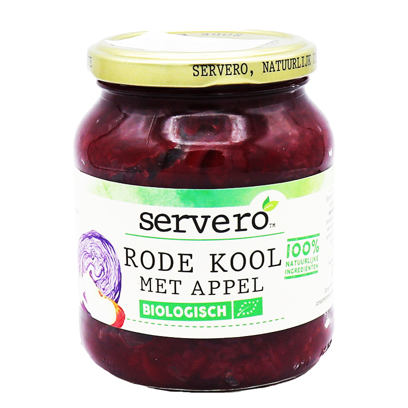 BIO Rotkohl mit Apfel im Glas, 350g von Servero Motatos