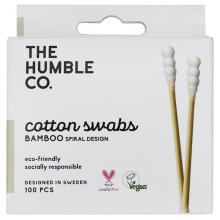 The Humble Co. - Wattestäbchen Bambus & Baumwolle Spiral Tip, 100er Pack