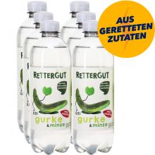Rettergut - Gurke & Minze Erfrischungsgetränk, 6er Pack (EINWEG) zzgl. Pfand