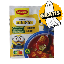 Mindestens haltbar bis: 28.02.2026 Maggi Tomaten Suppe Minions